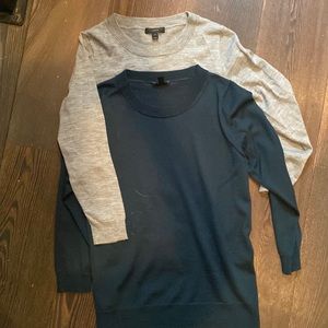 Lot of 2 jcrew merino wool sweaters